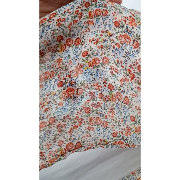 Wayf Ditsy Floral Peasant Blouse Bohemian Nordstrom Size Small Festival Light - Picture 7 of 9
